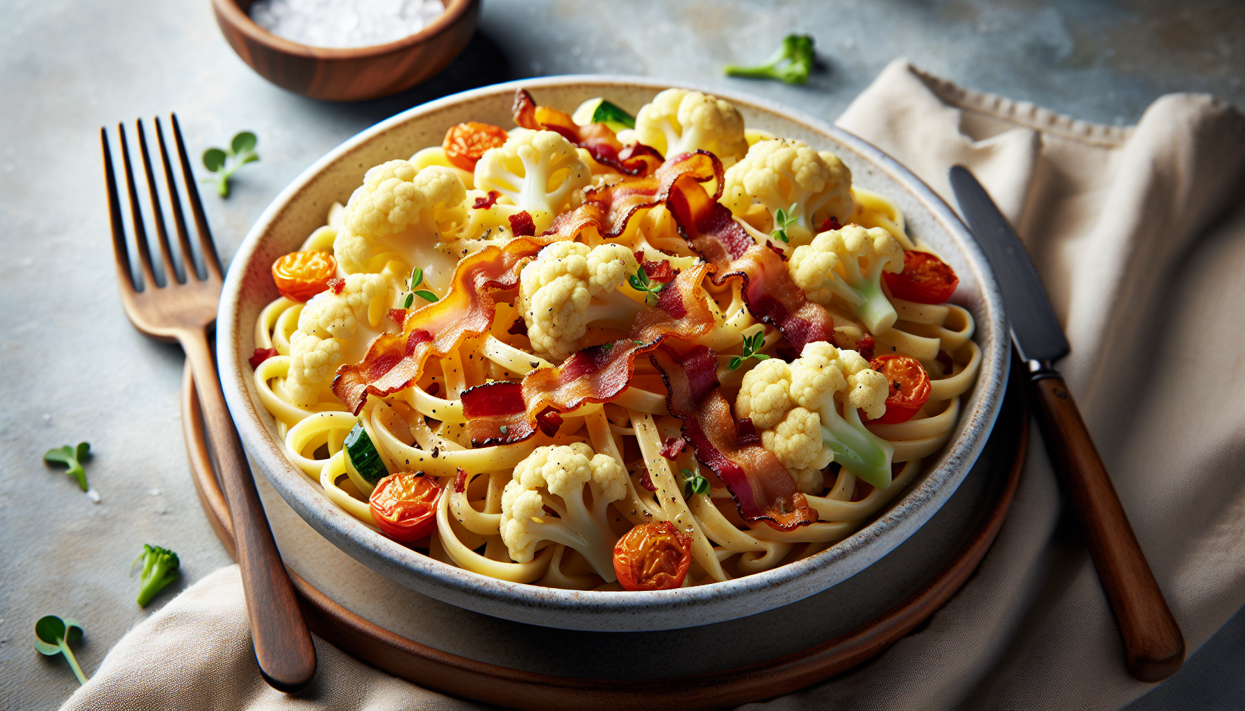 pasta al cavolfiore e pancetta